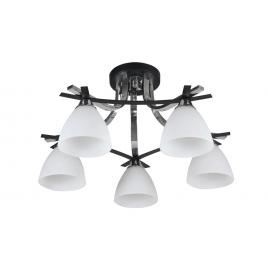 Lustra aveline crom+negru+alb 5xe27 60w
