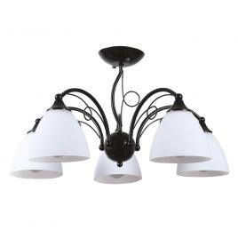 Lustra bhoema alb+negru 5xe27 60w
