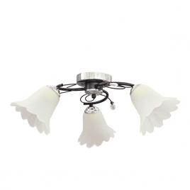 Lustra contess crom+negru+alb 3xe14 60w