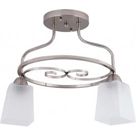 Lustra cristina crom satin+alb 2xe27 60w