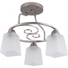 Lustra cristina crom satin+alb 3xe27 60w