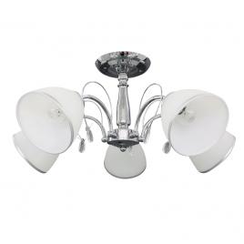 Lustra dante crom+alb 5xe27 60w