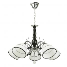 Lustra dorya alb+negru 5xe27 60w