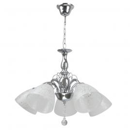 Lustra dorya silver alb+crom 5xe27 60w