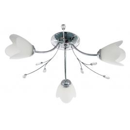 Lustra lotus crom+alb 3xe27 60w