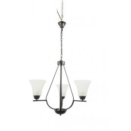 Lustra midnight negru+alb 3xe27 40w
