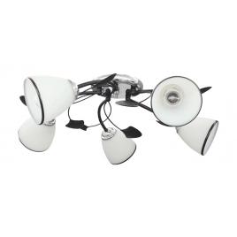Lustra oasis crom+negru+alb 5xe27 60w