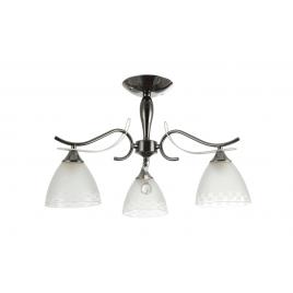 Lustra orianna negru+alb 3xe27 60w