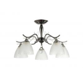 Lustra orianna negru+alb 5xe27 60w