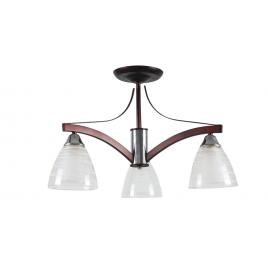 Lustra scarlet crom+negru+alb 3xe27 60w