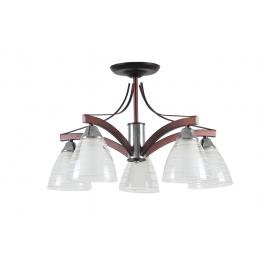 Lustra scarlet crom+negru+alb 5xe27 60w