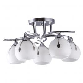 Lustra sereno alb+crom 5xe27 60w