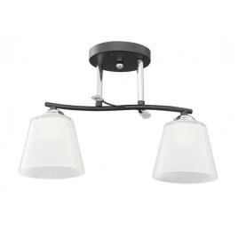 Lustra valentine crom+negru+alb 2xe27 60w