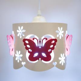 Pendul butterflies rosu 1xe27 60w