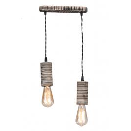 Pendul durin negru 2xe27 40w