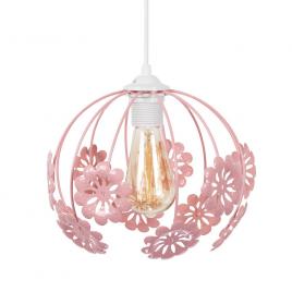 Pendul peri flowers roz 1xe27 60w 70cm