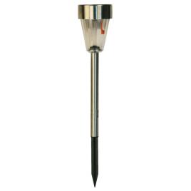 Lampa solara led prisma crom 7.5x7.5x40cm