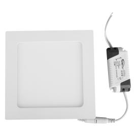 Spot incastrat patrat cu led smd 12w alb 6400k 155x155