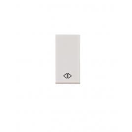 Moda stila alb clapeta intrerupator cap cruce 1 modul