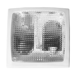 Plafoniera 2xe27 26w ip20 double kare-2 alb