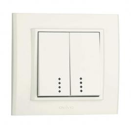 Comutator led st alb ovivo mina 401-010200-203