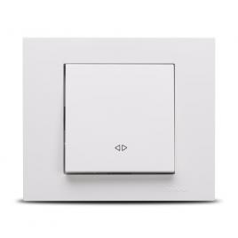 Intrerupator cap cruce grano st alb 400-010200-214