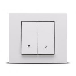 Intrerupator jaluzele st alb ovivo grano 400-010200-216