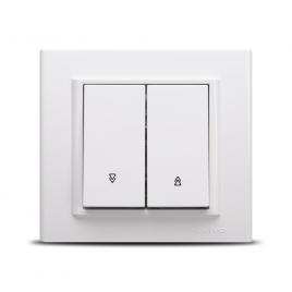 Intrerupator jaluzele st alb ovivo mina 401-010200-216