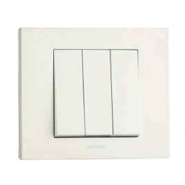 Intrerupator triplu st alb ovivo grano 400-010200-254