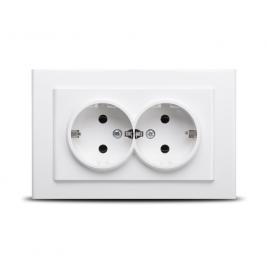 Priza dubla cu cp st alb ovivo mina 401-010300-907