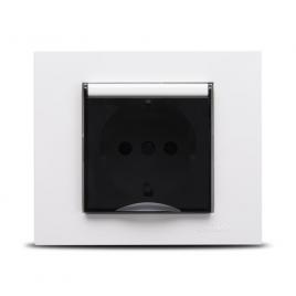Priza schuko protectie copii st alb 400-010300-243