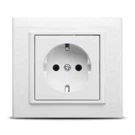 Priza schuko st alb ovivo mina 401-010300-217