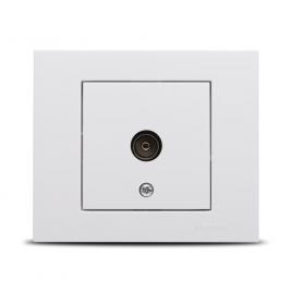 Priza tv capat alb 400-010300-225