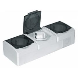 Priza tripla cp capac ceramica ip55