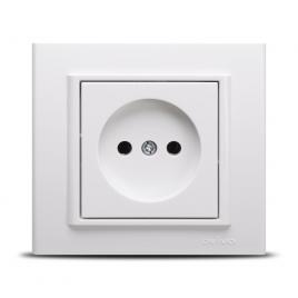 Priza fara cp st alb ovivo mina 401-010300-215