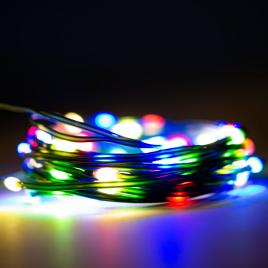 Instalatie 75 led 7.5m multicolor ip44 timer cv
