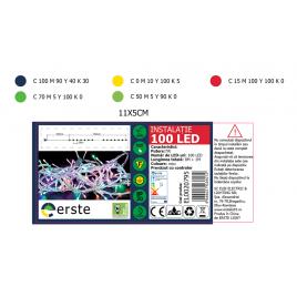 Instalatie craciun rosu 100 led 8m ip20