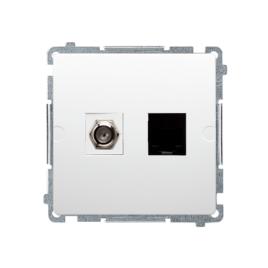 Ks basic mecanism priza tv f conector utp rj45 cat6e alb
