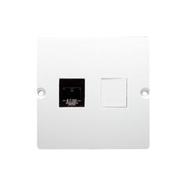 Ks basic mecanism priza telefon rj11 alb