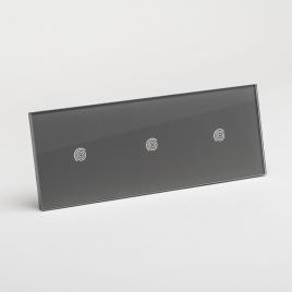 Panou triplu gri 1t+1t+1t aparataj touch pulsar ns