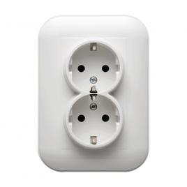 Priza dubla cu cp ovivo loft 404-010301-907