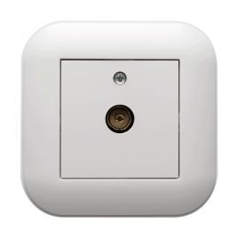 Priza tv intermediara ovivo loft alb 404-010301-224