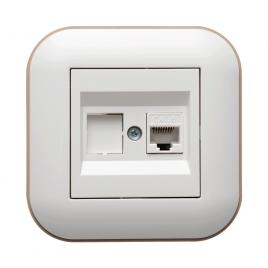 Priza utp cat6 st alb kraft ovivo loft 404-010306-229