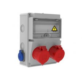 Tablou sigurante 2p (5x32a) 380v + 2p (1x16a) 220v ip44