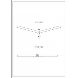 Brat dublu drept 180? 0.5m