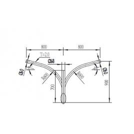 Brat triplu curbat 120? 1m
