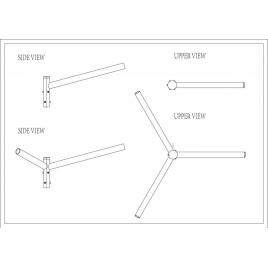 Brat triplu drept 120? 0.5m