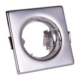 Rama spot patrat crom gu10 80x80mm fara sursa