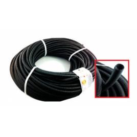 Tub flexibil pvc o=16mm 320n negru 20m/colac