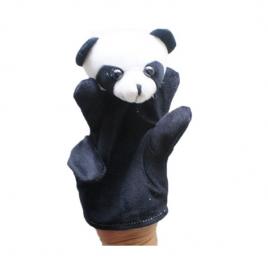 Marioneta de mana model animalut, 22.5 cm, gonga® negru